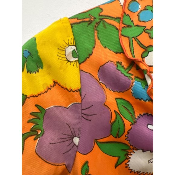 Vintage 70s Authentic Flower Child Maxi Dress - Picture 8 of 15